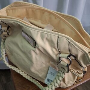 Faux leather shoulder bag